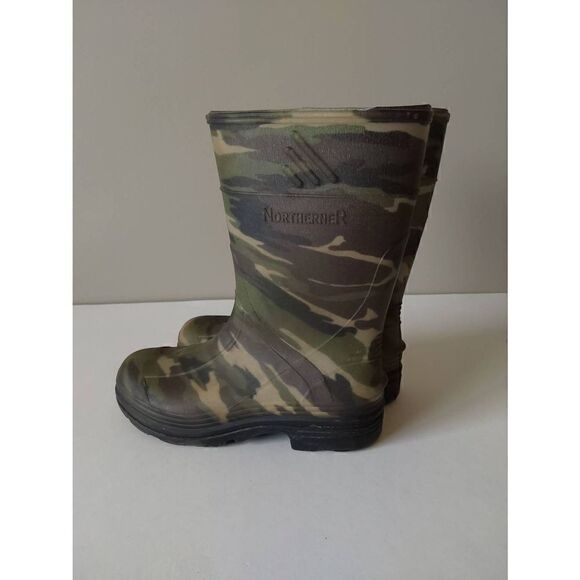 Northerner Camo rain boots Kids Sz 12 - Picture 5 of 7
